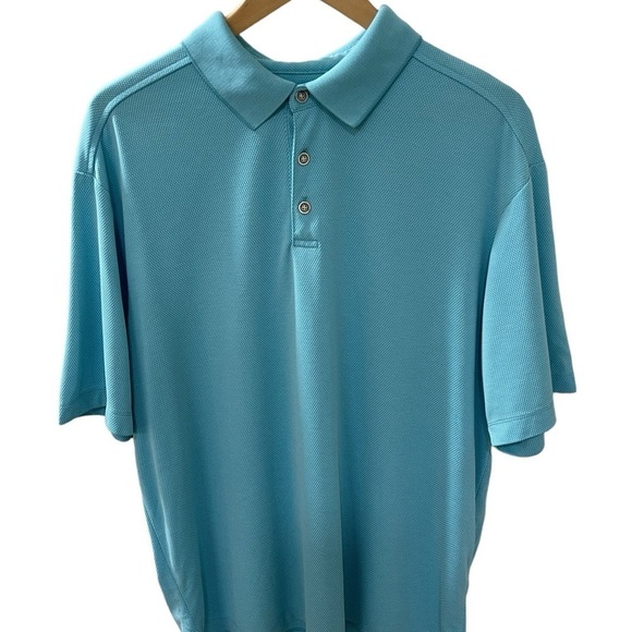 Tommy Bahama XL Aqua short  Sleeve men’s Golf Polo Modal Blend active wear - Picture 1 of 7